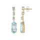 Sky Blue Topaz Silver Earrings