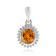 9K Ban Ka Cha Orange Sapphire Gold Pendant