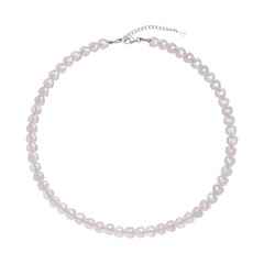 Rose Quartz Silver Necklace