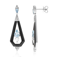 14K AAA Brazilian Aquamarine Gold Earrings (CIRARI)