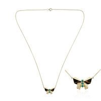 9K AAA Zambian Emerald Gold Necklace (de Melo)