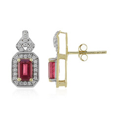 9K Madagascar Ruby Gold Earrings (Adela Gold)