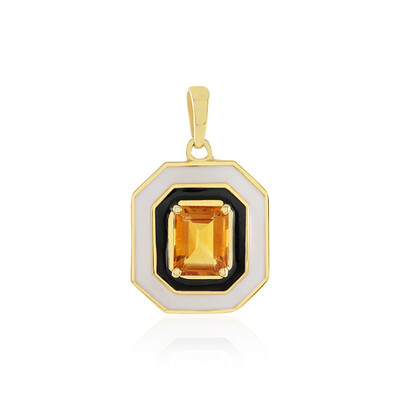 Madeira Citrine Silver Pendant (M de Luca)