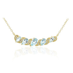 Sky Blue Topaz Silver Necklace