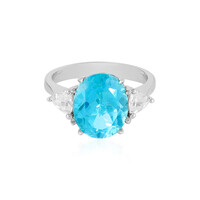 Paraiba Color Topaz Silver Ring