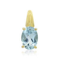 Sky Blue Topaz Silver Pendant