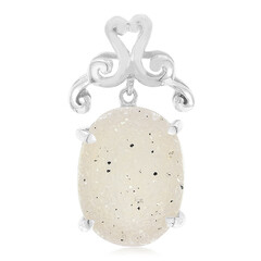 Glitter Agate Silver Pendant