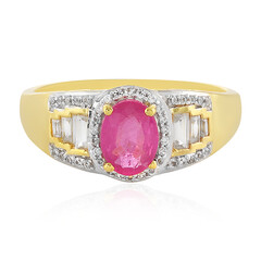 Madagascar Pink Sapphire Silver Ring