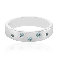 Sky Blue Topaz Silver Ring