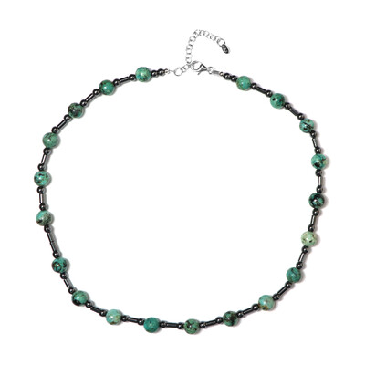 Turquoise Silver Necklace (Riya)