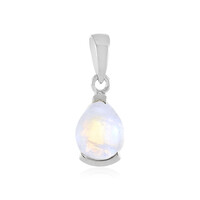 Rainbow Moonstone Silver Pendant