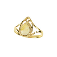 Baltic Amber Silver Ring