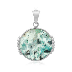 Chrysokolla Silver Pendant (Bali Barong)