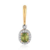 9K Green Queensland Sapphire Gold Pendant (Mark Tremonti)