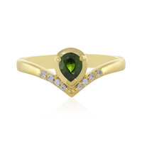 Ceylon Green Zircon Silver Ring