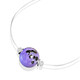 Charoite Silver Necklace