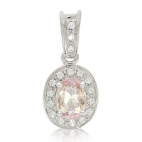 Pink Cuprian Tourmaline Silver Pendant