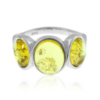 Baltic Amber Silver Ring