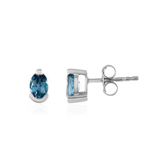 London Blue Topaz Silver Earrings