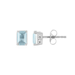 Sky Blue Topaz Silver Earrings