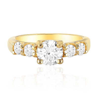 White Topaz Silver Ring