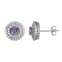 Amethyst Silver Earrings