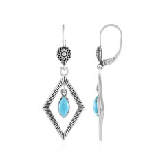 Sleeping Beauty Turquoise Silver Earrings (Desert Chic)