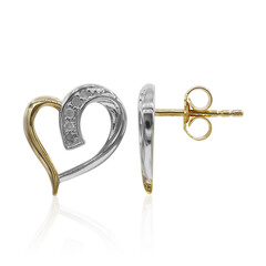 PK (I) Diamond Silver Earrings