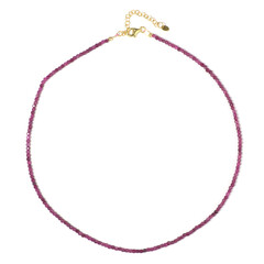 Mozambique Ruby Silver Necklace