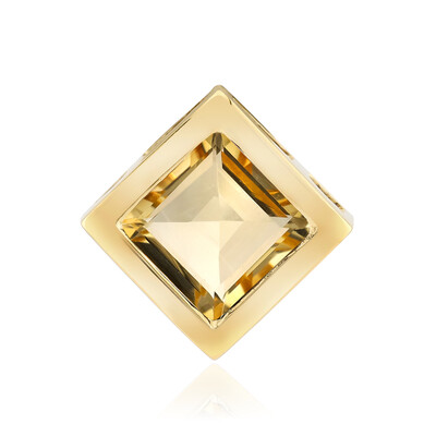 Citrine Silver Pendant (MONOSONO COLLECTION)