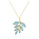 Blue Pastel Quartz Silver Necklace