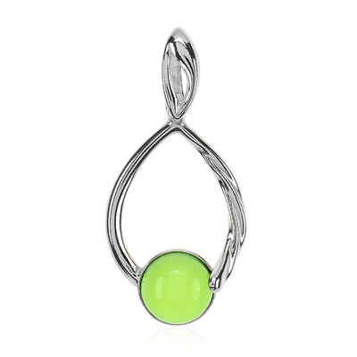 Colombian green Amber Silver Pendant (dagen)