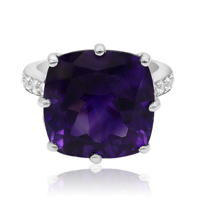 Moroccan Amethyst Silver Ring