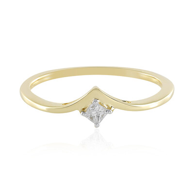 9K SI1 (H) Diamond Gold Ring