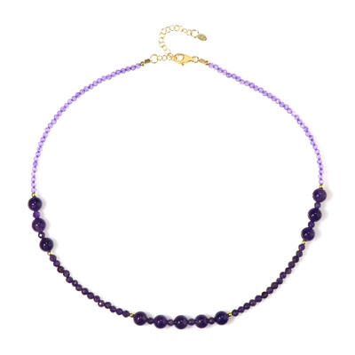 Zambian Amethyst Silver Necklace