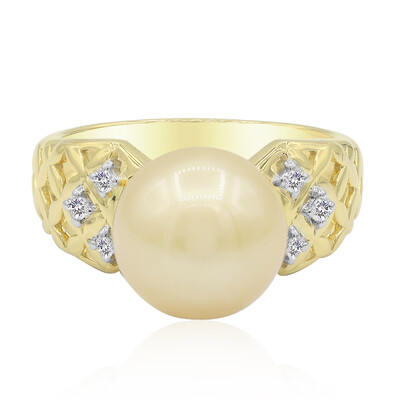 9K Golden South Sea Pearl Gold Ring (TPC)