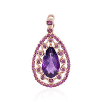 Siberian Amethyst Silver Pendant (Adela Silber)