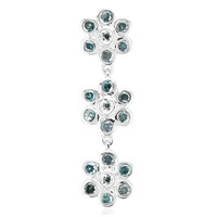 Fancy Diamond Silver Pendant