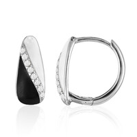 White Topaz Silver Earrings