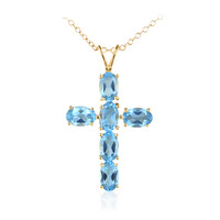 Swiss Blue Topaz Silver Necklace
