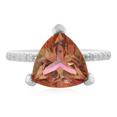 Peach Mystic Topaz Silver Ring