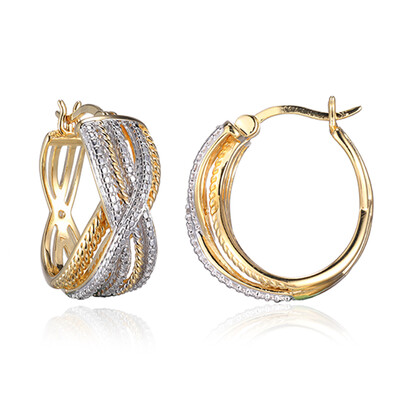 I3 (I) Diamond Silver Earrings