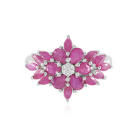 Ruby Silver Ring