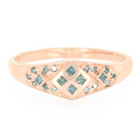Fancy Diamond Silver Ring