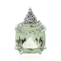 Green Amethyst Silver Pendant (PHANTASIA)