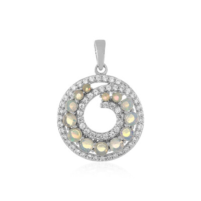 Welo Opal Silver Pendant