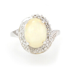 Welo Opal Silver Ring