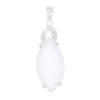 Glitter Agate Silver Pendant