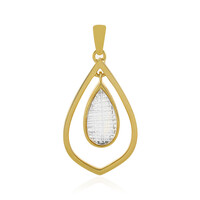 White Topaz Silver Pendant