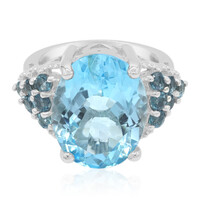 Sky Blue Topaz Silver Ring